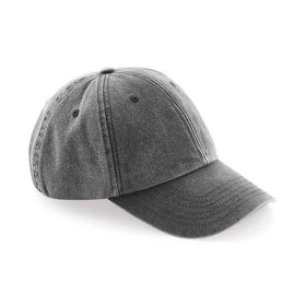 Beechfield Vintage Cap - B655 in vintage black on a white background