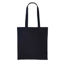 A black long handle tote bag made of cotton, displayed against a white background. Nutshell Cotton Shopper - RL100