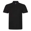 Pro RTX Pro polo shirt in black on a white background. RX101 