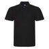 Pro RTX Pro polo shirt in black on a white background. RX101 
