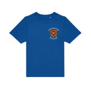 Blue PE T-Shirt for Longridge C of E Primary School with school crest to the left chest area.