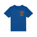 Blue PE T-Shirt for Longridge C of E Primary School with school crest to the left chest area.