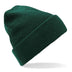 Beechfield Heritage Beanie - B425 in bottle green on a white background