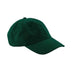 Beechfield Dad Cap - B653 in bottle green on a white background