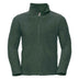 Russell Full-Zip Outdoor Fleece - 870M in bottle green on a white background.