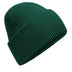 Beechfield Classic Engineered Deep-Cuffed Beanie - B385R in bottle green on a white background