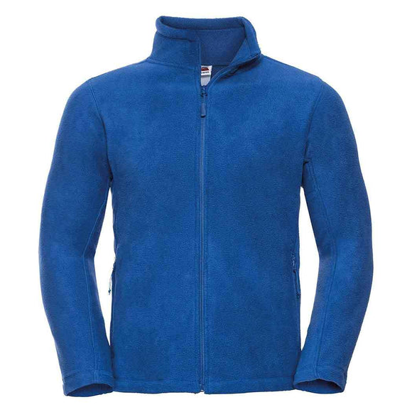 Russell Full-Zip Outdoor Fleece - 870M in bright blue on a white background.