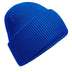 Beechfield Classic Engineered Deep-Cuffed Beanie - B385R in bright royal on a white background