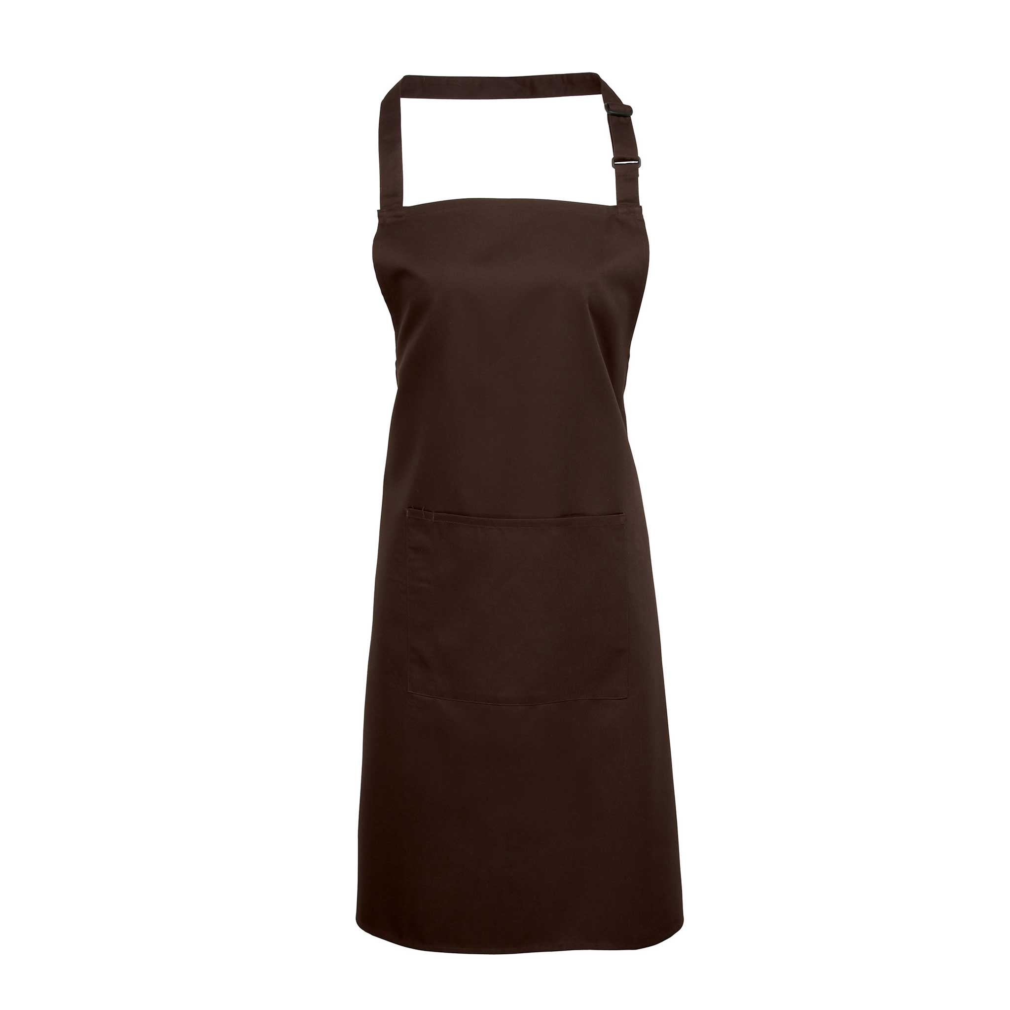 Buy brown Colours Bib Apron with Pocket - PR154