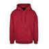 Build your Brand Basic Oversize Hoodie - BB006 in burgundy against a white background