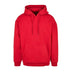 Build your Brand Basic Oversize Hoodie - BB006 in city red against a white background