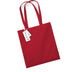 Classic red Beechfield EarthAware® Organic Bag For Life - W801 tote bag on a white background