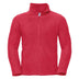Russell Full-Zip Outdoor Fleece - 870M in classic red on a white background.