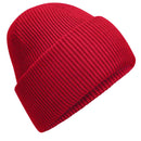 Beechfield Classic Engineered Deep-Cuffed Beanie - B385R in classic red on a white background