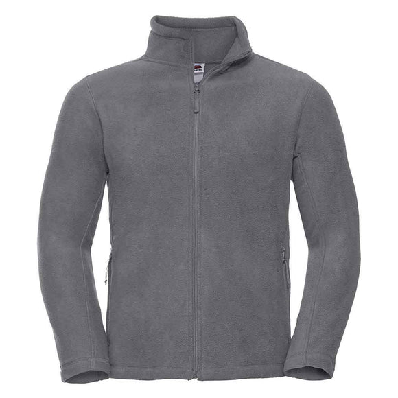 Russell Full-Zip Outdoor Fleece - 870M in convoy grey on a white background.