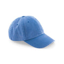 Beechfield Vintage Cap - B655 in vintage cornflower blue on a white background