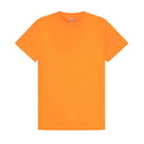 Promo Tech T-Shirt in cyber orange against a white background