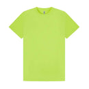 Promo Tech T-Shirt in cyber yellow against a white background