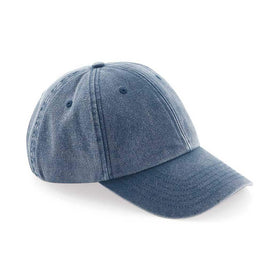 Beechfield Vintage Cap - B655 in vintage denim on a white background