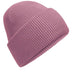 Beechfield Classic Engineered Deep-Cuffed Beanie - B385R in dusty purple on a white background