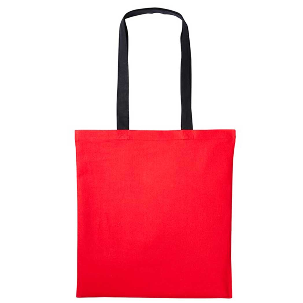 Buy fire-red-jet-black Varsity Cotton Shopper - RL150