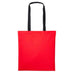 Nutshell Varsity Cotton Shopper - RL150 in fire red with black handles against a white background