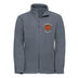 Grey Full-Zip Fleece for Longridge C of E Primary School with school crest to the left chest area.