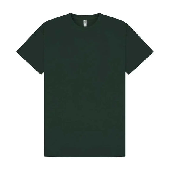 Promo Tech T-Shirt in forest green against a white background