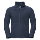 Russell Full-Zip Outdoor Fleece - 870M in french navy on a white background.