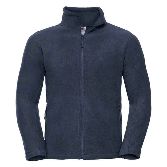 Russell Full-Zip Outdoor Fleece - 870M in french navy on a white background.
