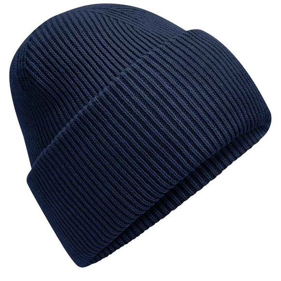 Beechfield Classic Engineered Deep-Cuffed Beanie - B385R in french navy on a white background