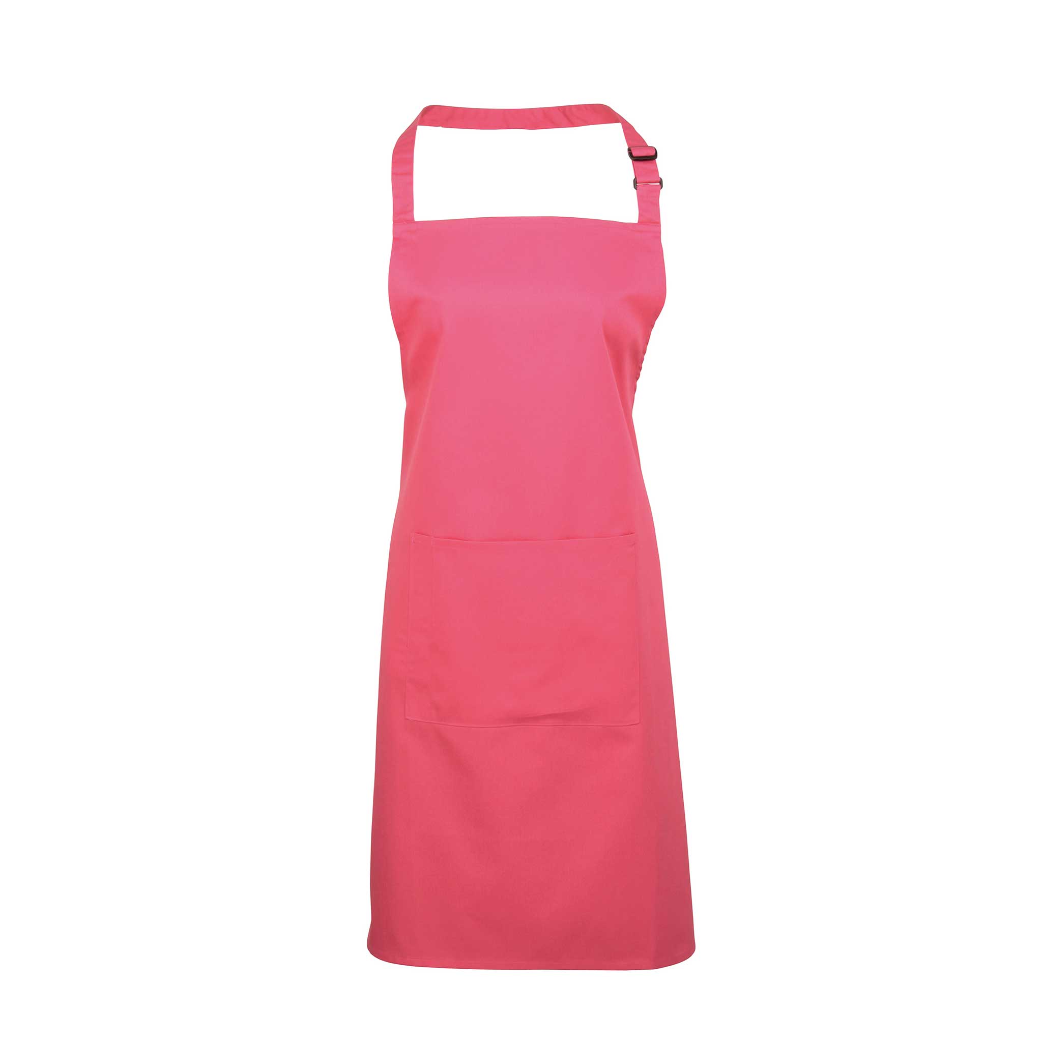 Buy fuchsia Colours Bib Apron with Pocket - PR154
