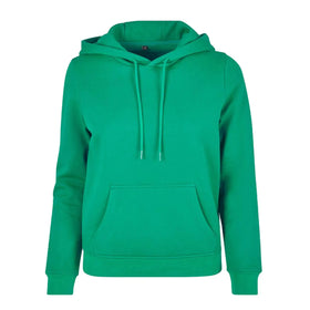 Build your Brand Basic Oversize Hoodie - BB006 in grass green against a white background