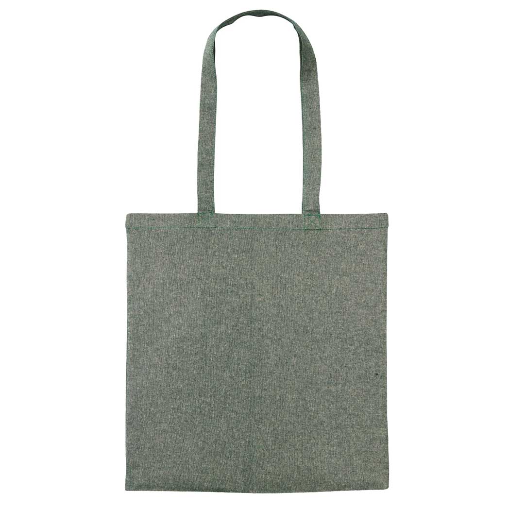 Gray tote bag on a white background