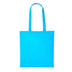 A Hawaiian blue long handle tote bag made of cotton, displayed against a white background. Nutshell Cotton Shopper - RL100