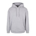 Build your Brand Basic Oversize Hoodie - BB006 in heather grey against a white background