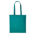 A Jade green long handle tote bag made of cotton, displayed against a white background. Nutshell Cotton Shopper - RL100