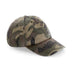 Beechfield Vintage Cap - B655 in vintage jungle camo on a white background