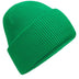 Beechfield Classic Engineered Deep-Cuffed Beanie - B385R in kelly green on a white background