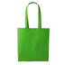 A Kiwi green long handle tote bag made of cotton, displayed against a white background. Nutshell Cotton Shopper - RL100