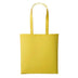 A Lemon yellow long handle tote bag made of cotton, displayed against a white background. Nutshell Cotton Shopper - RL100