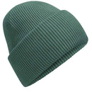 Beechfield Classic Engineered Deep-Cuffed Beanie - B385R in marine green on a white background