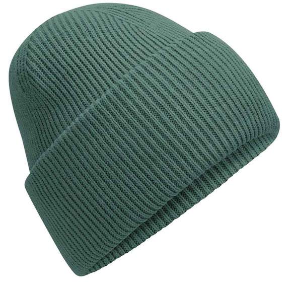 Beechfield Classic Engineered Deep-Cuffed Beanie - B385R in marine green on a white background
