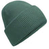 Beechfield Classic Engineered Deep-Cuffed Beanie - B385R in marine green on a white background