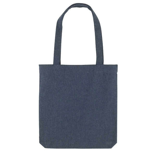 Stanley/Stella Woven Tote Bag - STAU760 in midnight blue on a white background