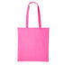 A mid pink long handle tote bag made of cotton, displayed against a white background. Nutshell Cotton Shopper - RL100