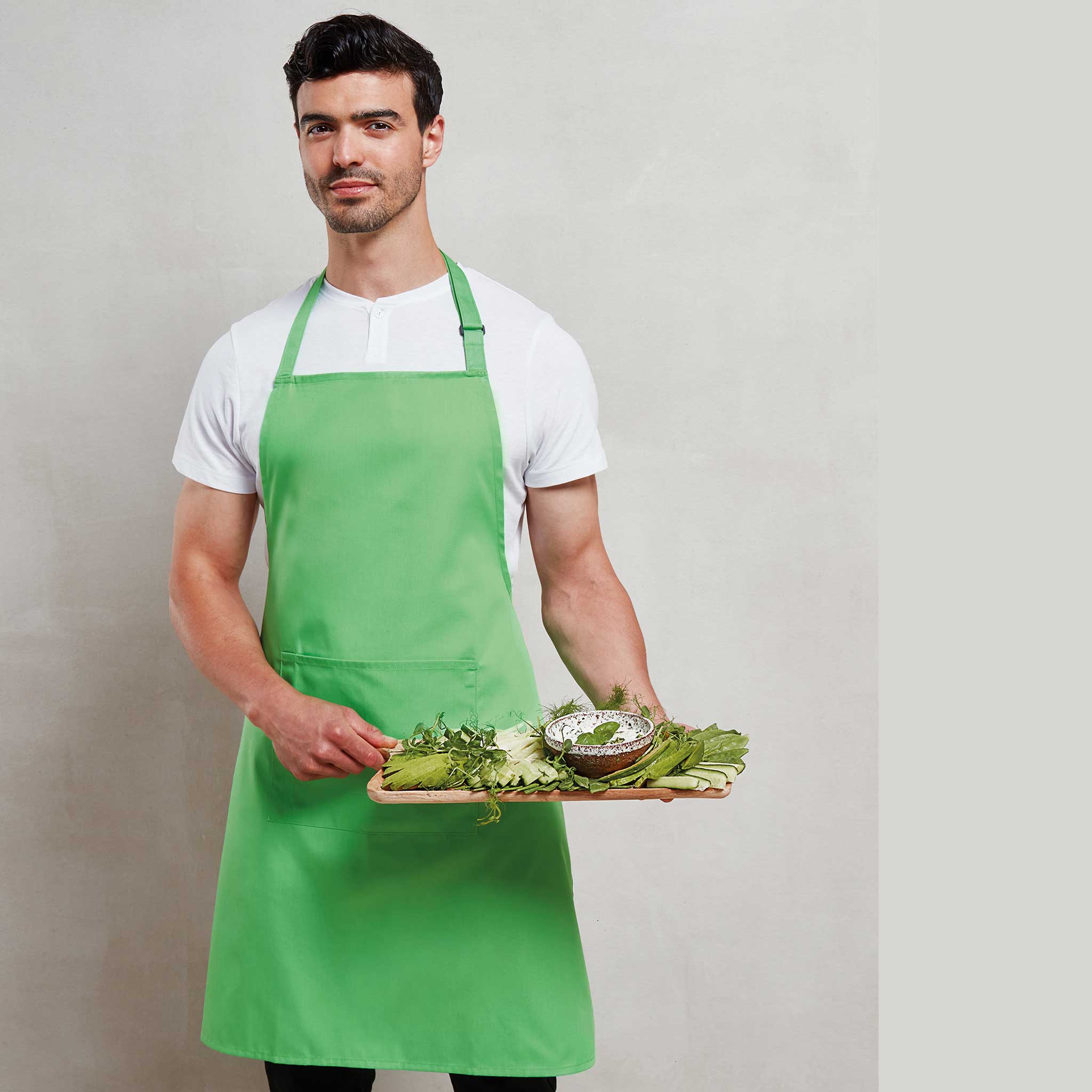 Colours Bib Apron with Pocket - PR154 - 0