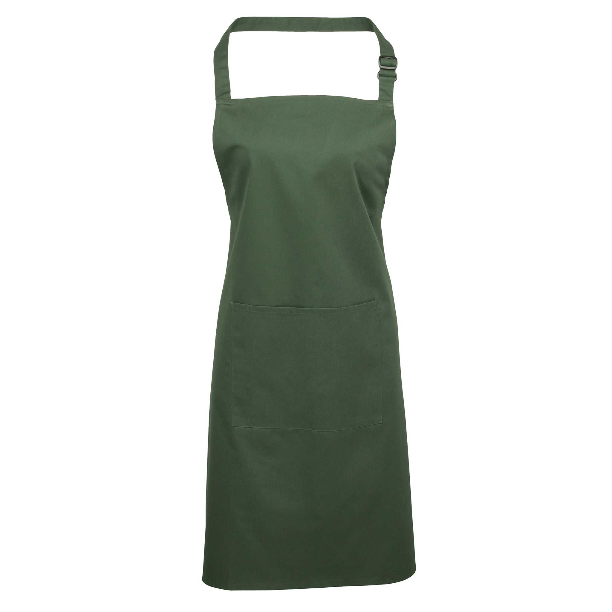 Buy moss Colours Bib Apron with Pocket - PR154