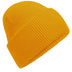 Beechfield Classic Engineered Deep-Cuffed Beanie - B385R in mustard on a white background