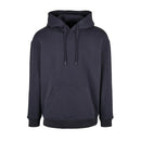 Build your Brand Basic Oversize Hoodie - BB006 in navy against a white background